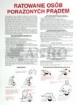 INSTRUKCJA RATOWANIA OSÓB PORAŻONYCH PRĄDEM PVC IB005 330x450
