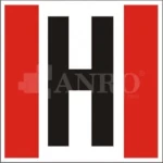 Znak HYDRANT ZEWNĘTRZNY PVC 35x35