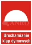 Znak  URUCHAMIANIE KLAP DYMOWYCH FS/ PS 150x205