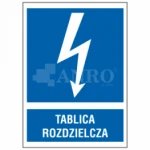 Znak TABLICA ROZDZIELCZA  folia samoprzylepna 105X148