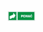 Znak PCHAĆ/PCHAĆ PUSH FS fotoluminescencyjna 50x150 37E/35E