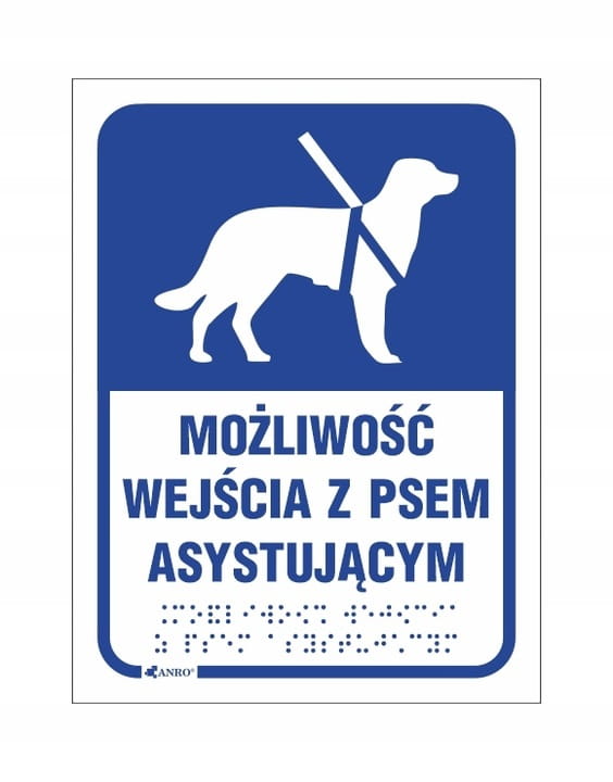 Znak PIES ASYSTUJĄCY - Braille.jpg