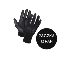PACZKA (12 PAR) RĘKAWIC POLIAMIDOWYCH CZARNYCH