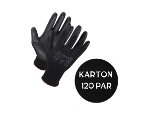 KARTON (120 PAR) RĘKAWIC POLIAMIDOWYCH CZARNYCH