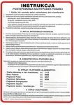 INSTRUKCJA POSTĘPOWANIA NA WYPADEK POŻARU PVC IP001 250x350